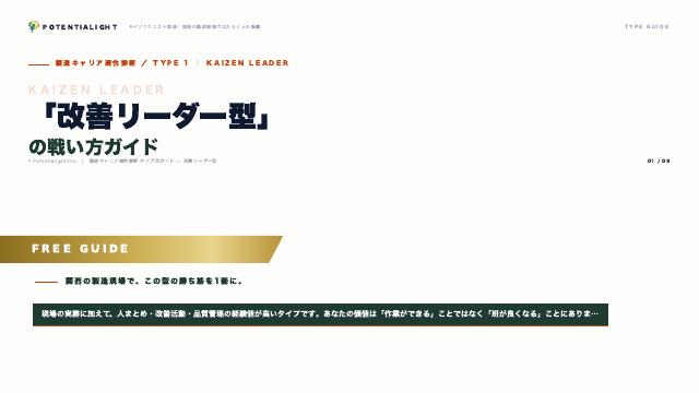 改善リーダー型の戦い方ガイド 表紙